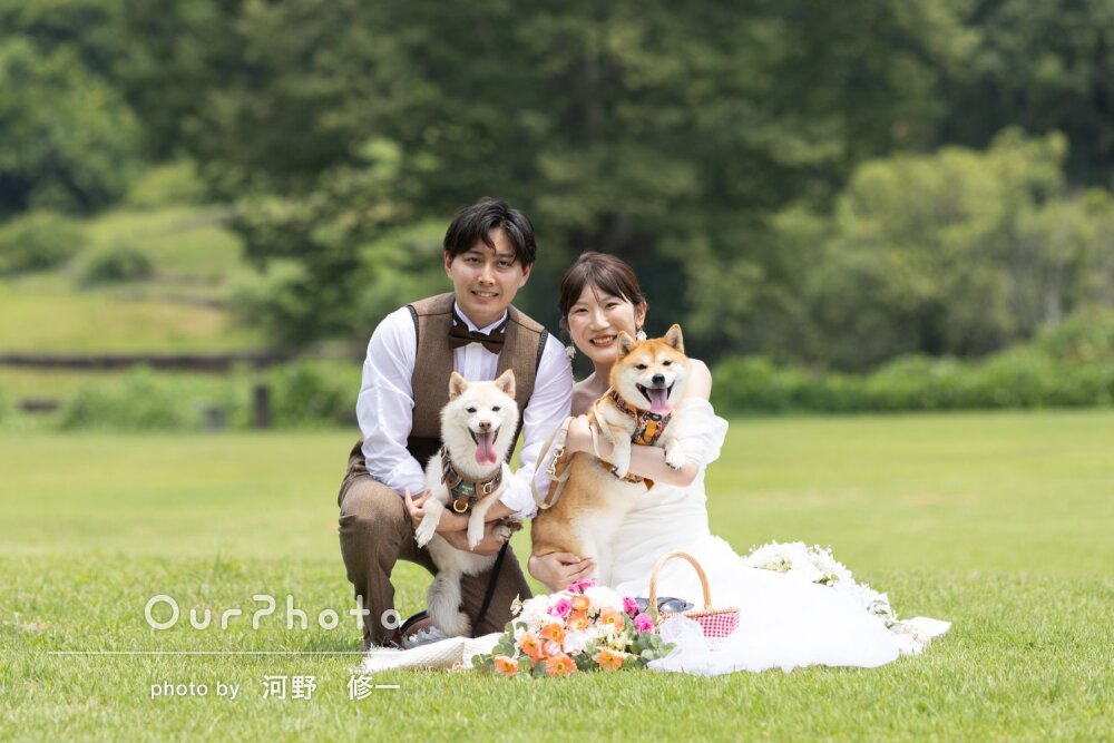 「本当に嬉しい」愛犬も一緒に！爽やかなウェディングフォトの撮影