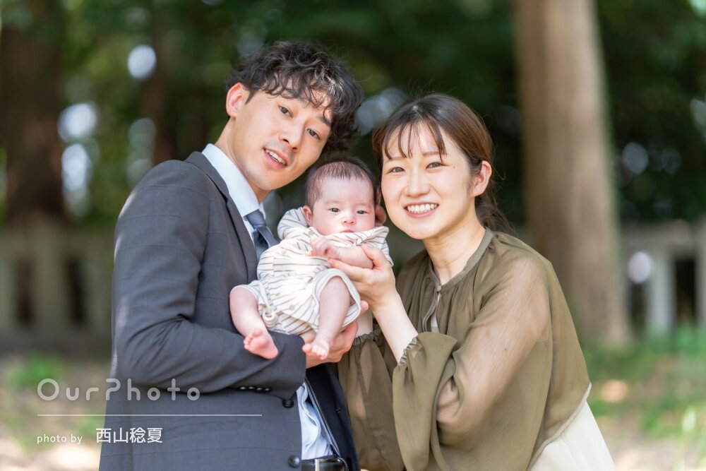 「大切な思い出を素敵に残して」可愛い表情いっぱい！お宮参りの撮影
