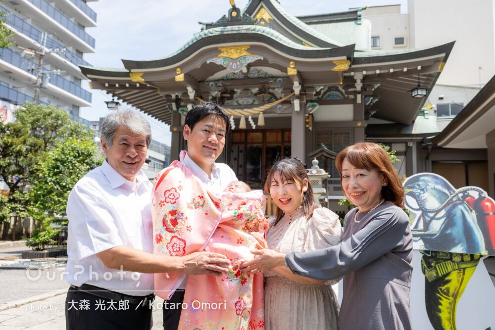 「満足度が高いです」温かな笑顔に囲まれて幸せが伝わるお宮参りの撮影