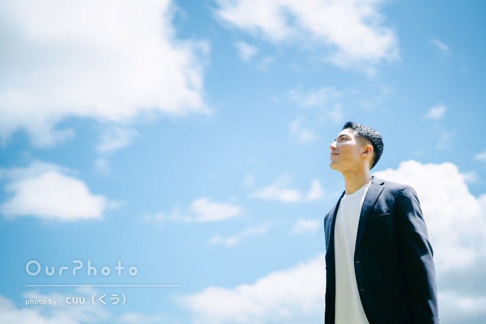 「本当に最高の一枚」会社設立を機に爽やかな男性プロフィール写真の撮影