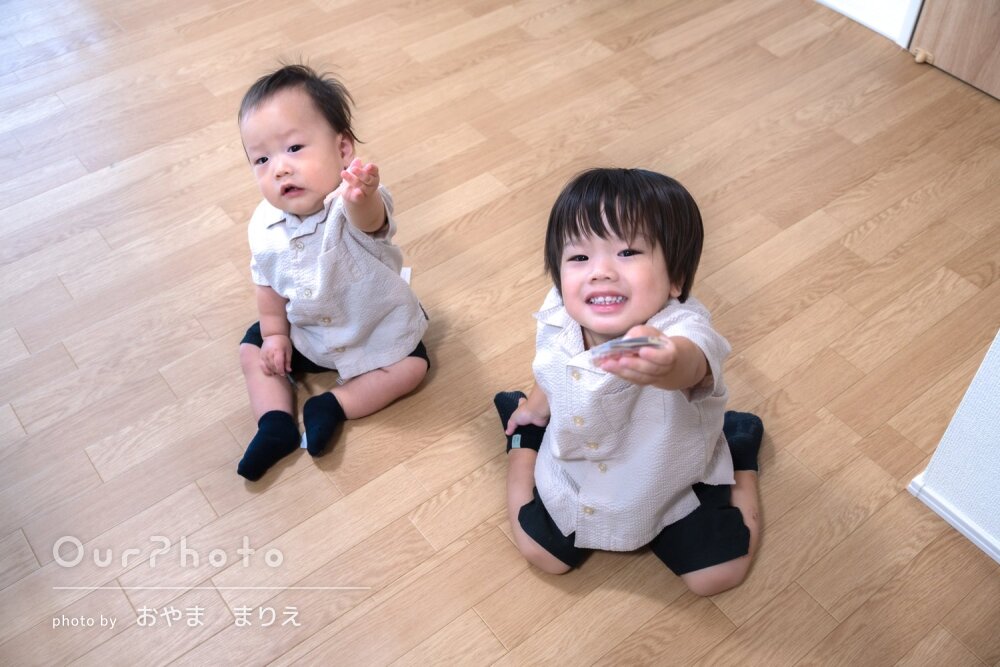 「理想の撮影会」お兄ちゃんも一緒に！1歳記念のバースデーフォト撮影