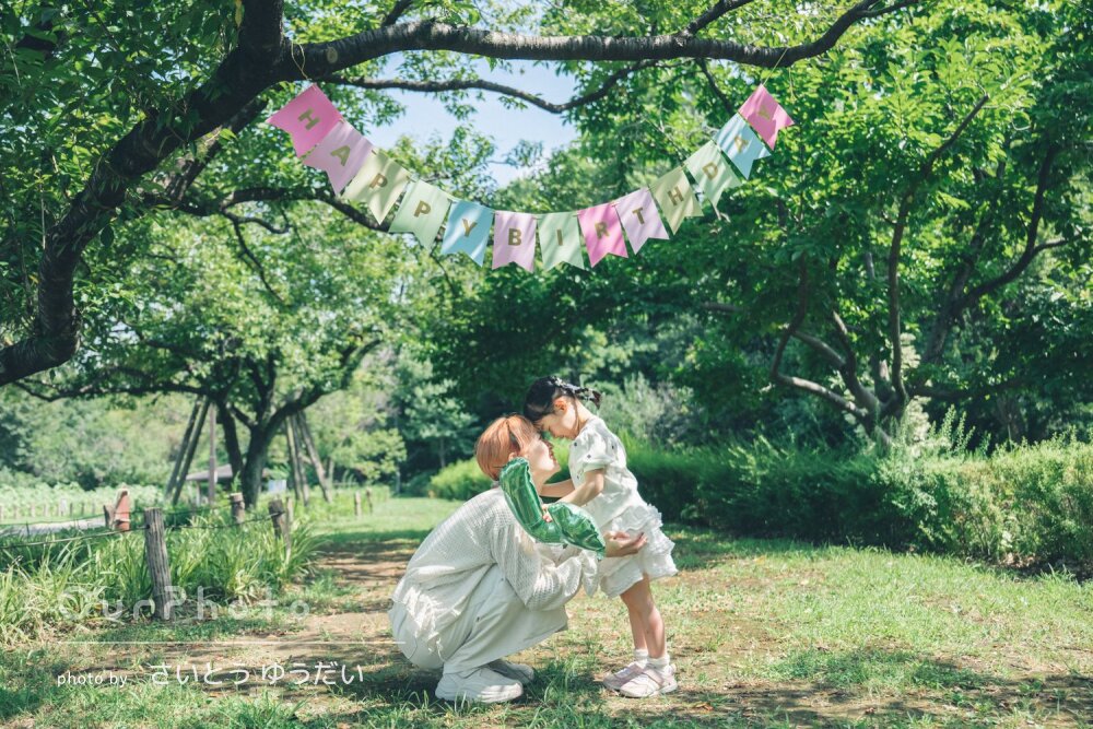 「とても良い写真で大変満足」お友達と4歳記念にバースデーフォトの撮影