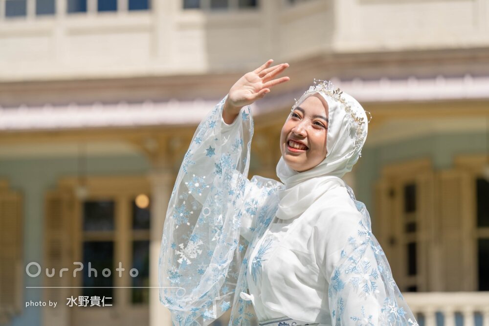 「素敵な写真に仕上がってとても満足」さまざまなポーズで旅行記念の撮影