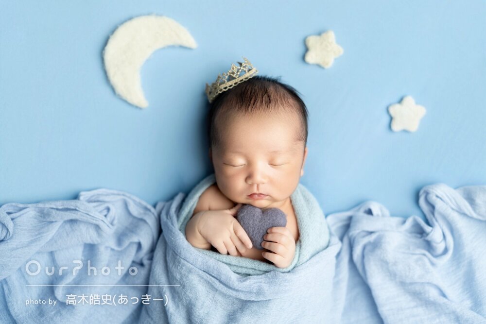 「写真の仕上がりも大満足」こだわりの小物とニューボーンフォトの撮影