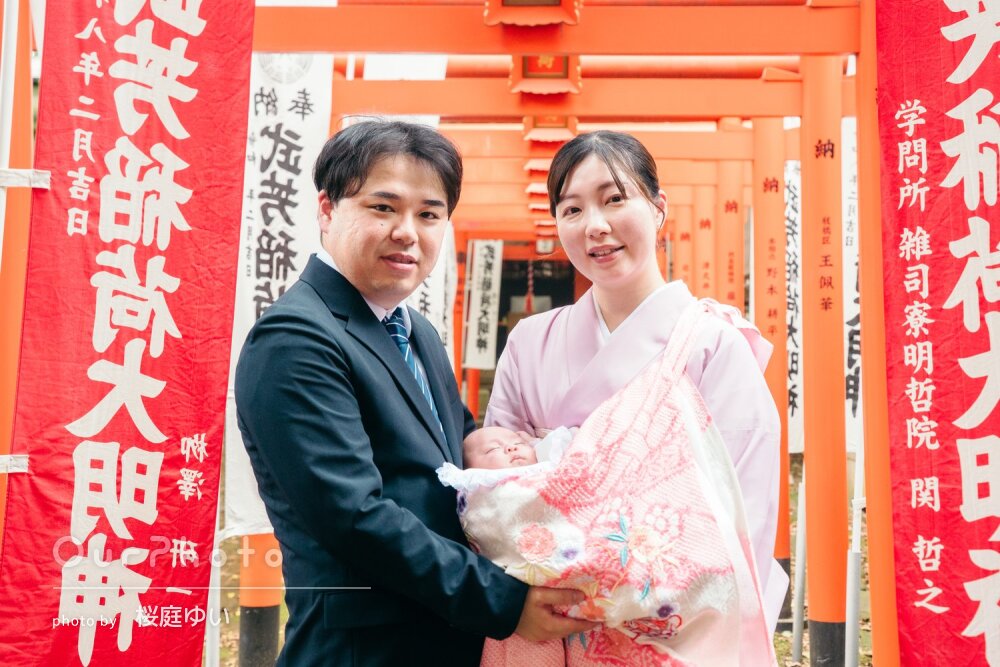 「家族の自然な表情や温かい雰囲気をそのまま」幸せ一杯なお宮参りの撮影