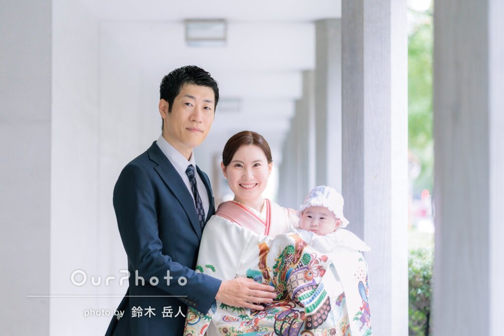 「大切な一日を素敵な写真に」三世代で温かな笑顔に満ちたお宮参りの撮影