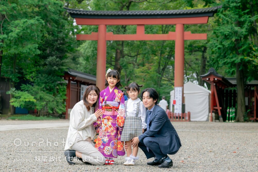 「素敵なお写真」気品漂う晴れ着姿！可愛らしい女の子の七五三の撮影