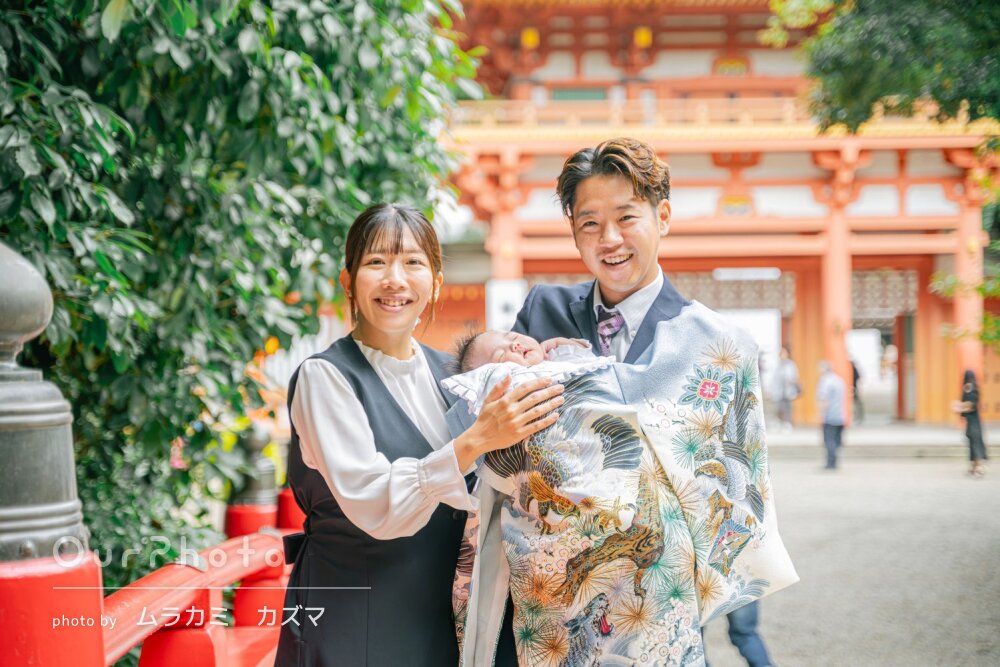 「とても満足のいく写真」ご両家揃って幸せな笑顔に満ちたお宮参りの撮影