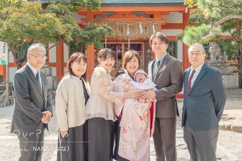 「今しかない娘の姿として素敵に残して」どの瞬間も可愛いお宮参りの撮影