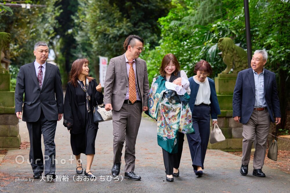 「子どものペースで安心して」明るい笑顔がいっぱいなお宮参りの撮影