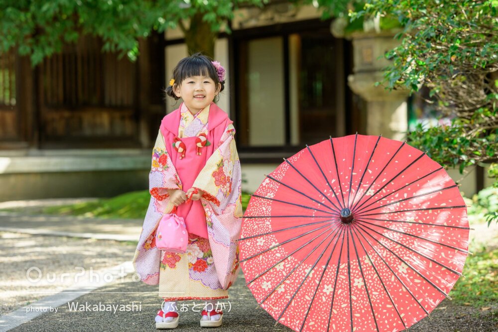 「自然な笑顔の引き出す事が上手く」笑顔が輝く！女の子の七五三の撮影