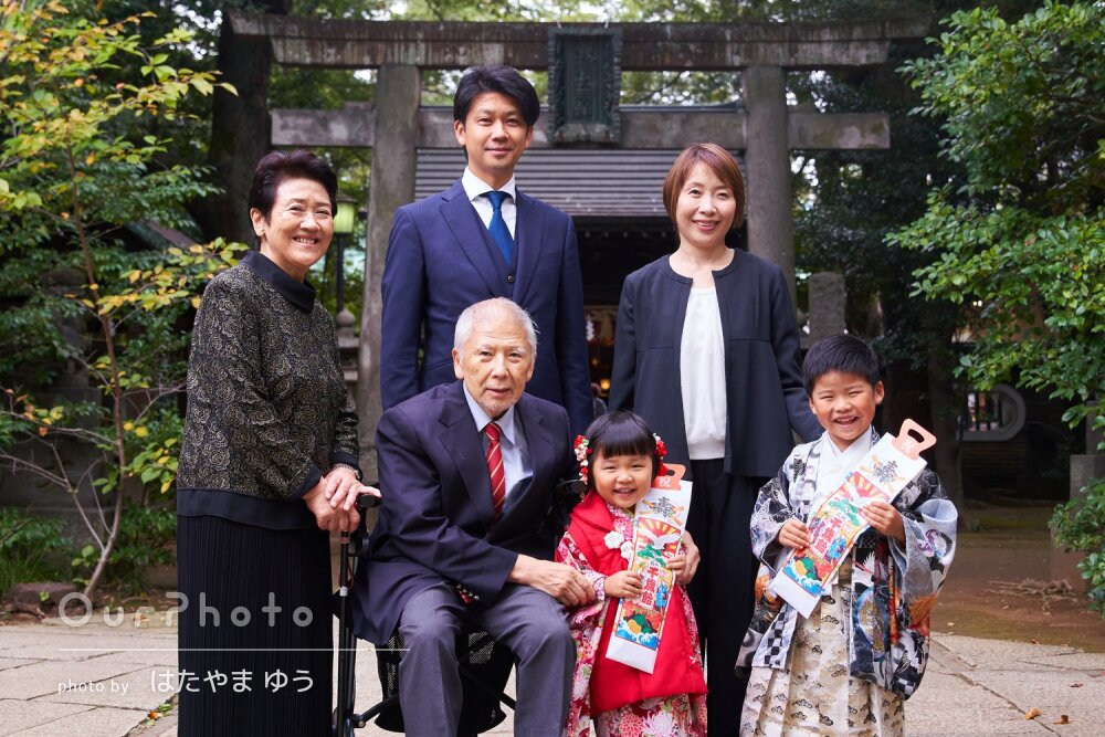 「最後まで楽しく撮影できました」兄妹の可愛い表情を写した七五三の撮影