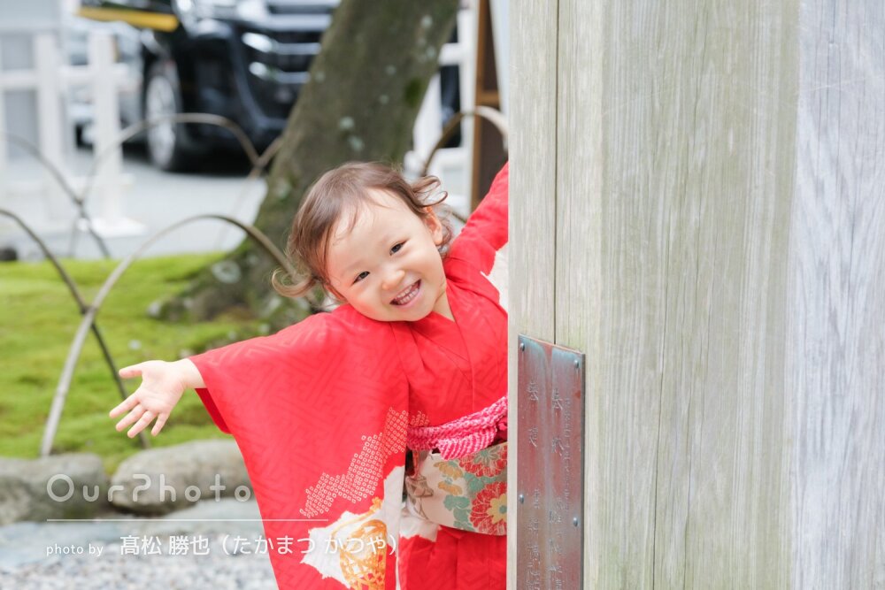 「どの写真も自然な表情」カメラに向かってにっこり！可愛い七五三の撮影