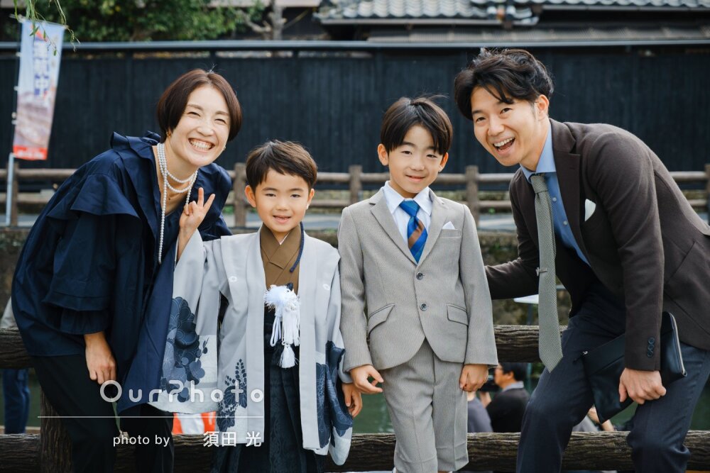 「素敵な思い出となり感謝」自然体な笑顔が溢れる男の子の七五三の撮影