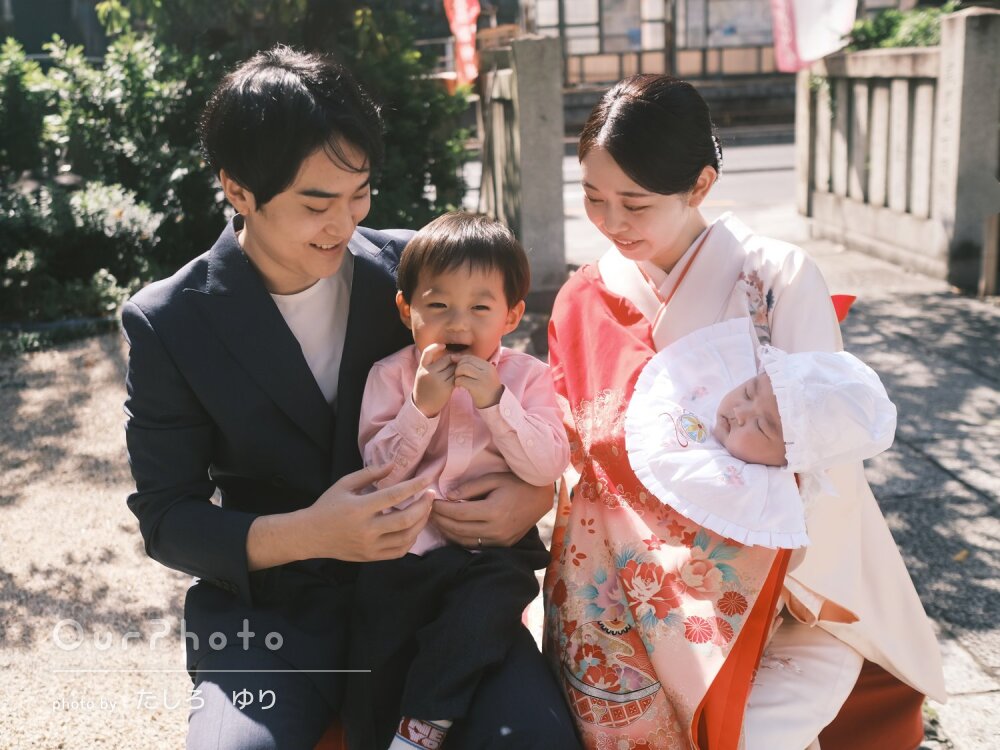 「良い記念に」優しい風合いが素敵！自然体で女の子のお宮参りの撮影