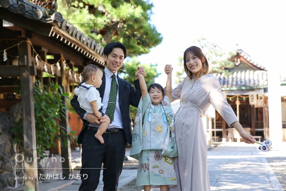 「自然でとても素敵」いい表情がいっぱい！男の子の3歳七五三の撮影