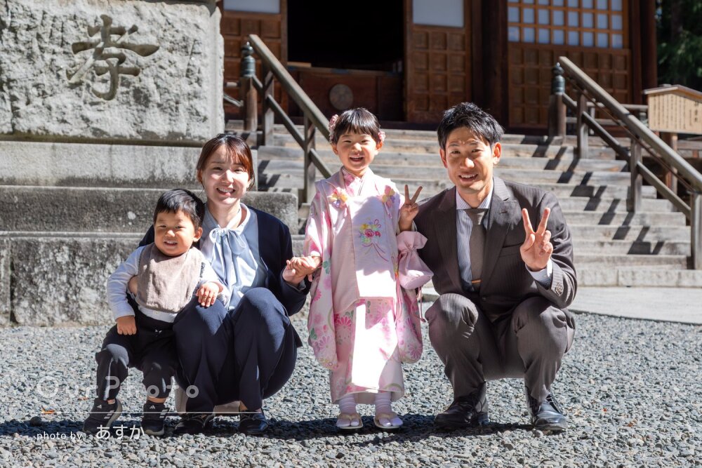 「子ども達も安心して自然な姿で」可愛い笑顔がたくさん！七五三の撮影