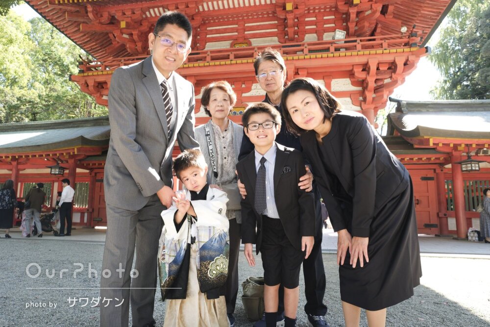「家族にとって大切な記念」無邪気な表情がたくさん！男の子七五三の撮影
