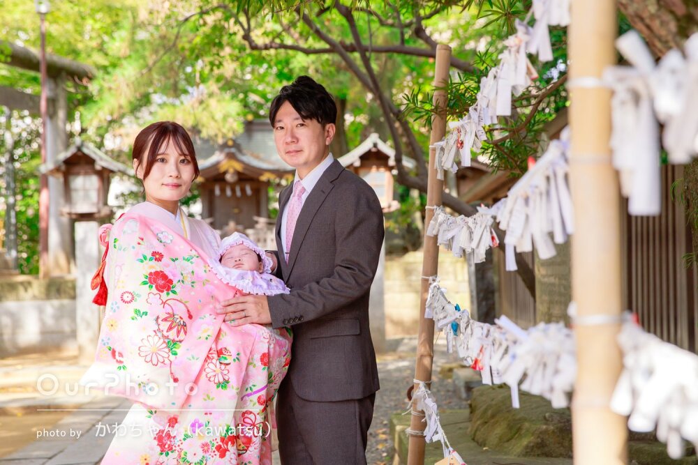 「満遍なく撮っていただき」可愛い瞬間がたくさん！秋のお宮参りの撮影