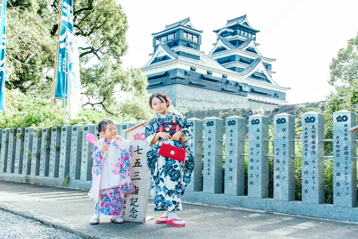 健軍神社(熊本市東区)で七五三の出張撮影｜カメラマンの撮影例と価格で