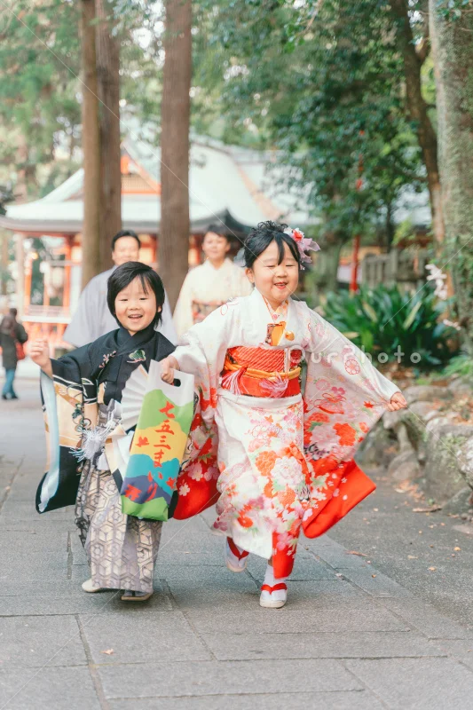 健軍神社(熊本市東区)で七五三の出張撮影｜カメラマンの撮影例と価格で